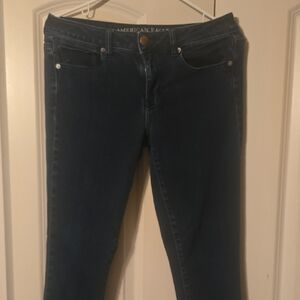 American Eagle Outfitters Dark Blue Skinny Jeans